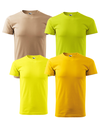Malfini BASIC 129, pánské Adler tričko - žluté odstíny