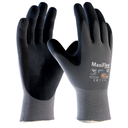 MaxiFlex Ultimate AD-APT 42-874, máčené rukavice, dlaň s antiperspirantem